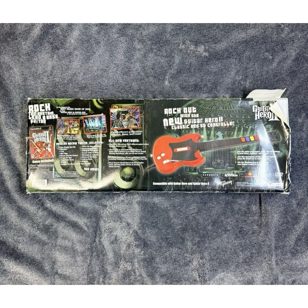 RedOctane Guitar Hero 2 PS2 Controller PSLGH Box No Game Tested